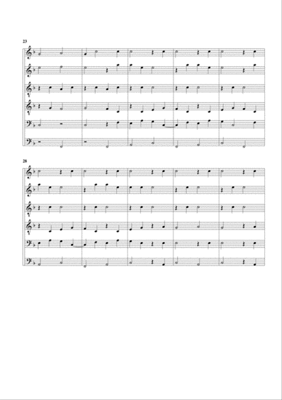 Das Glaeut zu Speyer (arrangement for 6 recorders) Recorder scores gallery preview page 3