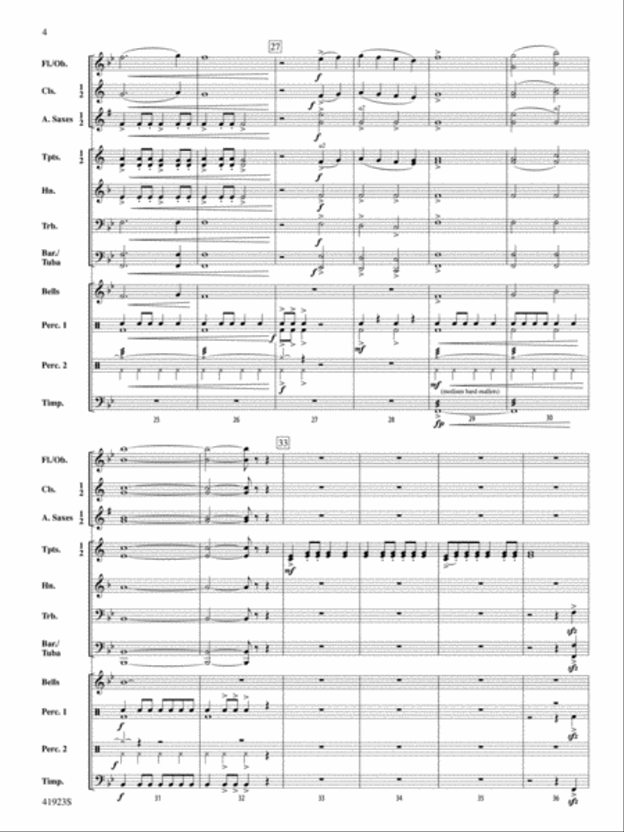 Snow Day Adventure: Score Concert Band scores gallery preview page 4