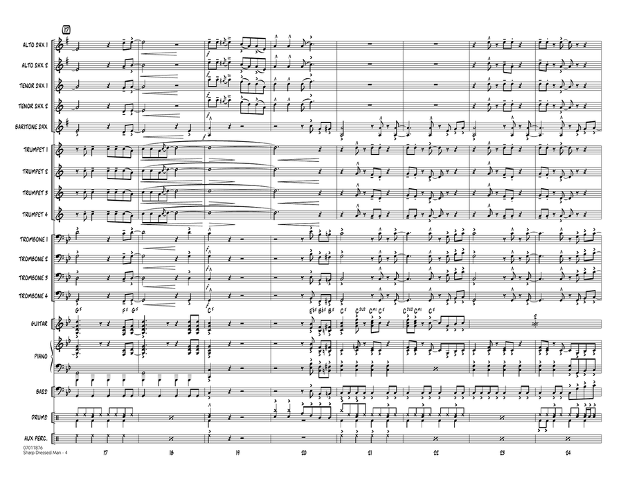 Sharp Dressed Man - Full Score Jazz Ensemble scores gallery preview page 4