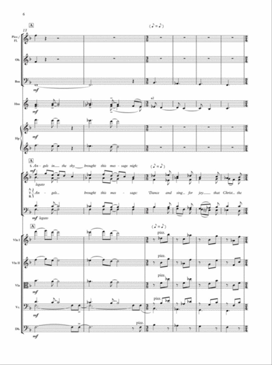 Shepherd's Pipe Carol 4-Part scores gallery preview page 5