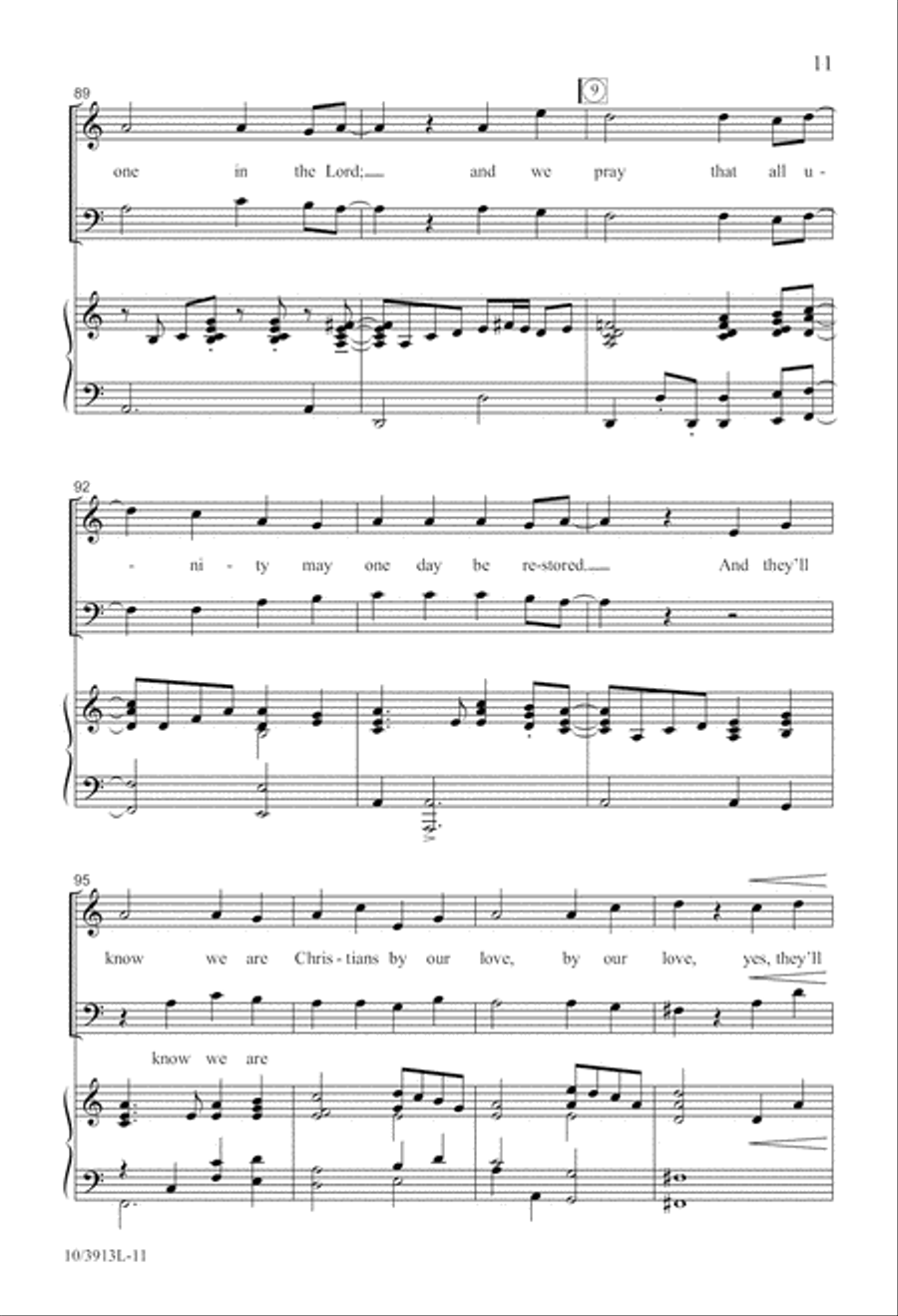 They'll Know We Are Christians 2-Part scores gallery preview page 11