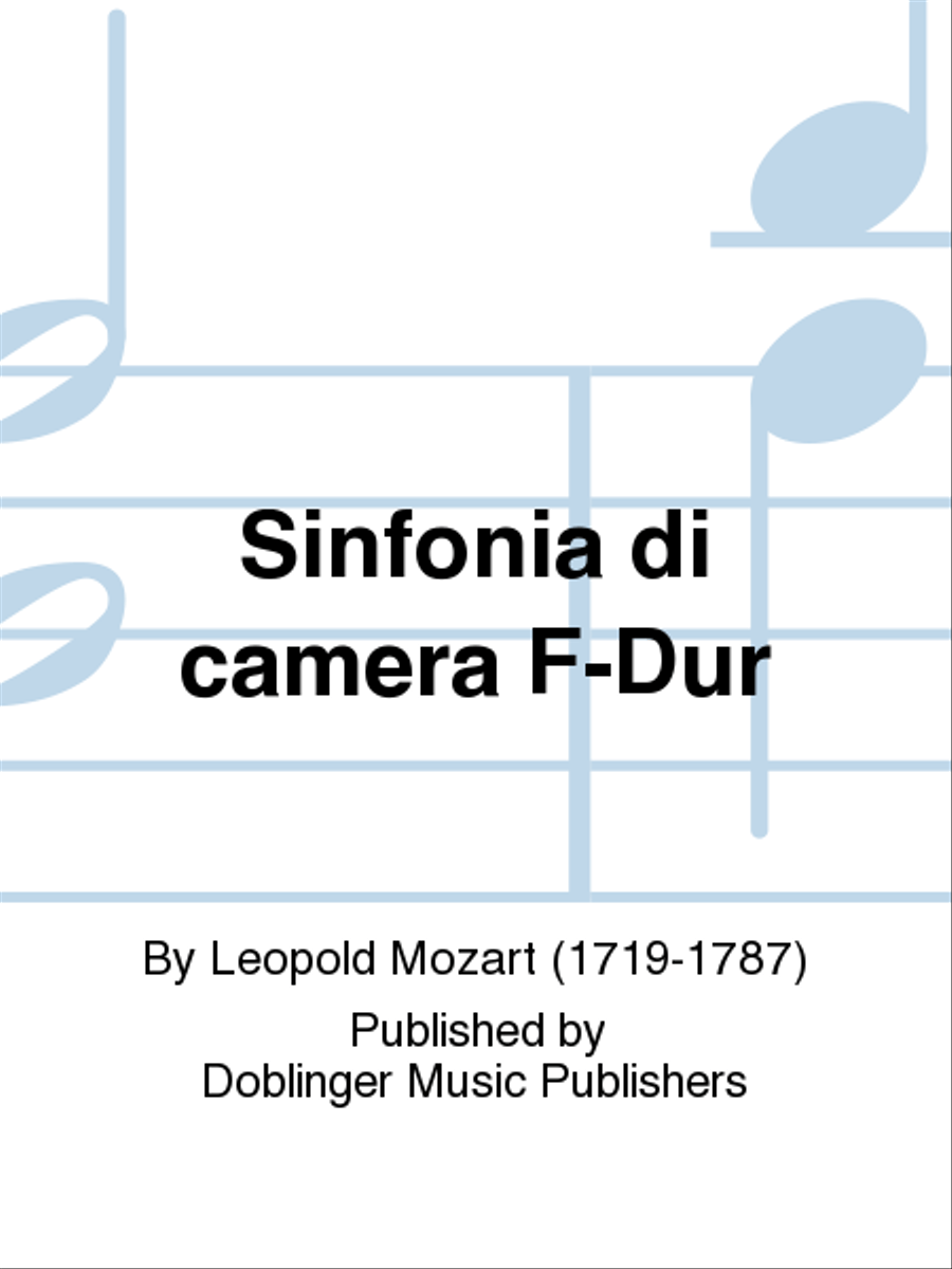 Sinfonia di camera F-Dur Score scores gallery preview page 1