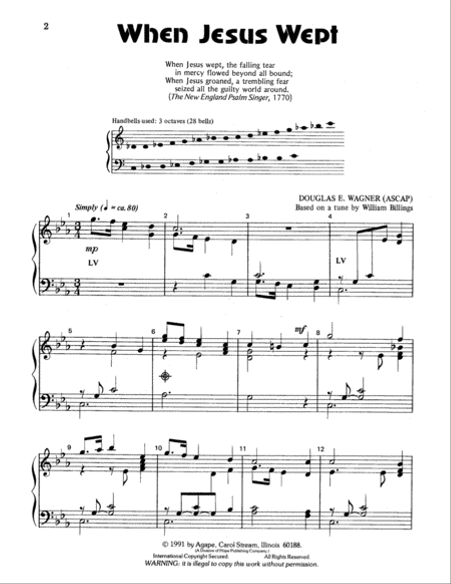 When Jesus Wept When Jesus Wept 3-Octaves scores gallery preview page 9