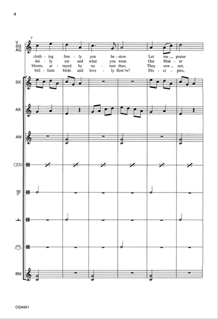 Oh, Sing to the Lord Choir scores gallery preview page 4