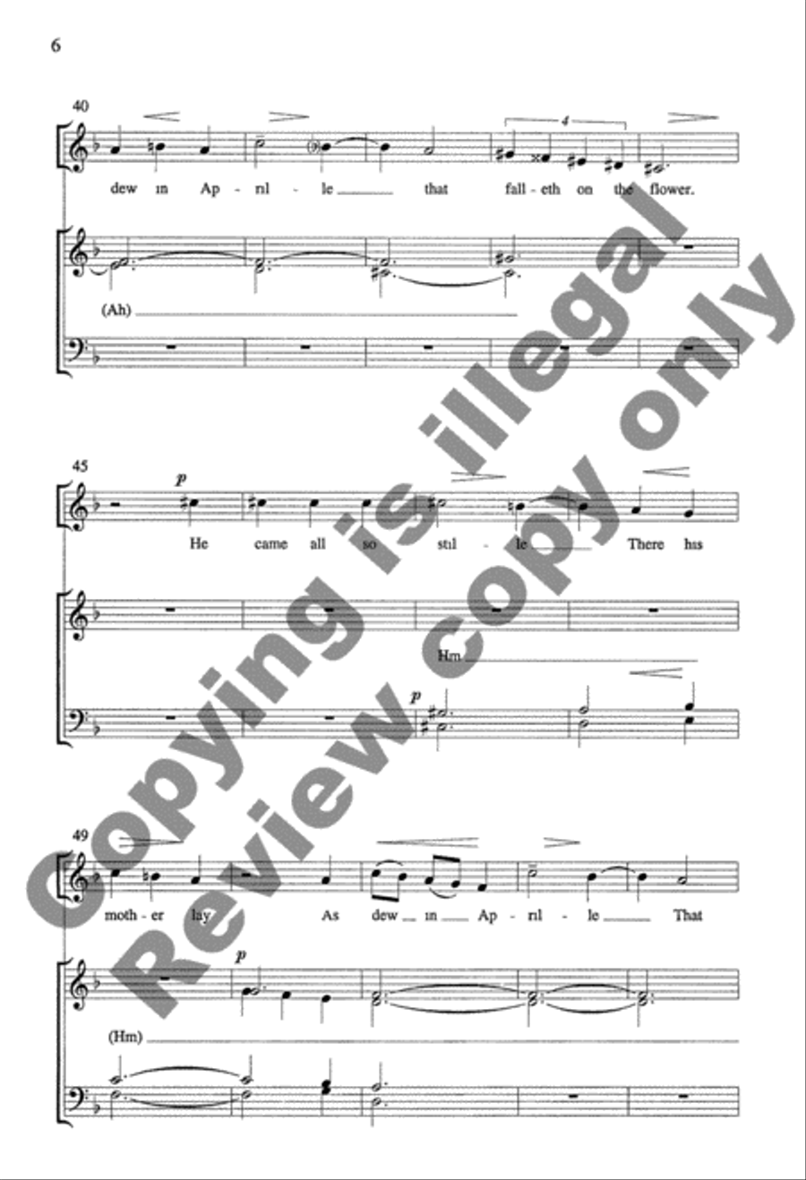 I Sing of a Maiden I Sing of a Maiden 4-Part scores gallery preview page 7