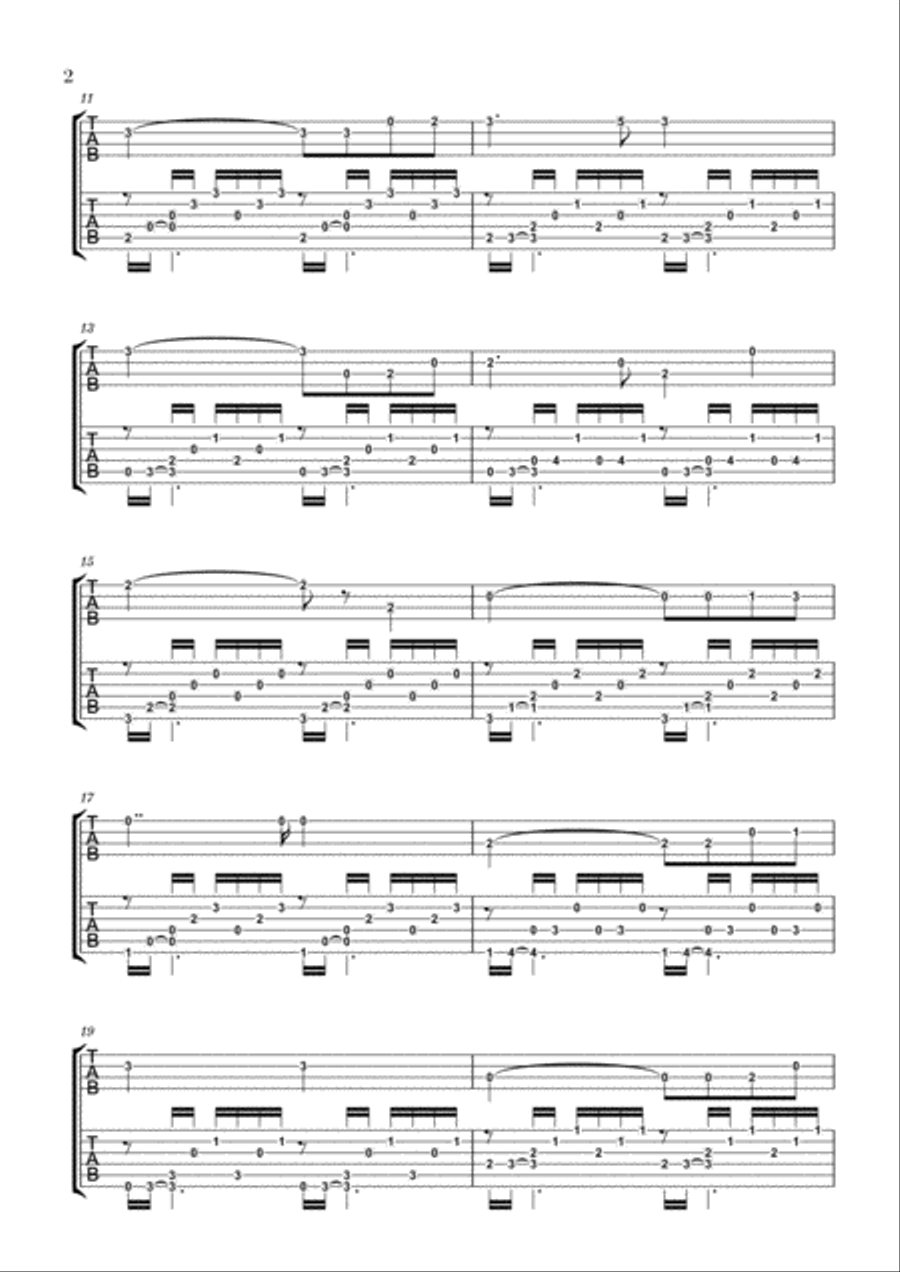 Ave Maria for Guitar and Ukulele Acoustic Guitar scores gallery preview page 2