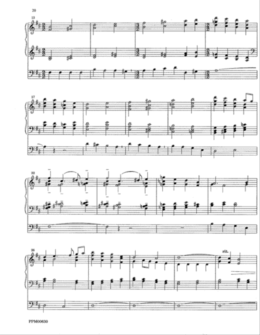 Four Hymn Voluntaries: Crucifer, Darwall's 148th, Gonfalon Royal, Lauda Anima Organ scores gallery preview page 24