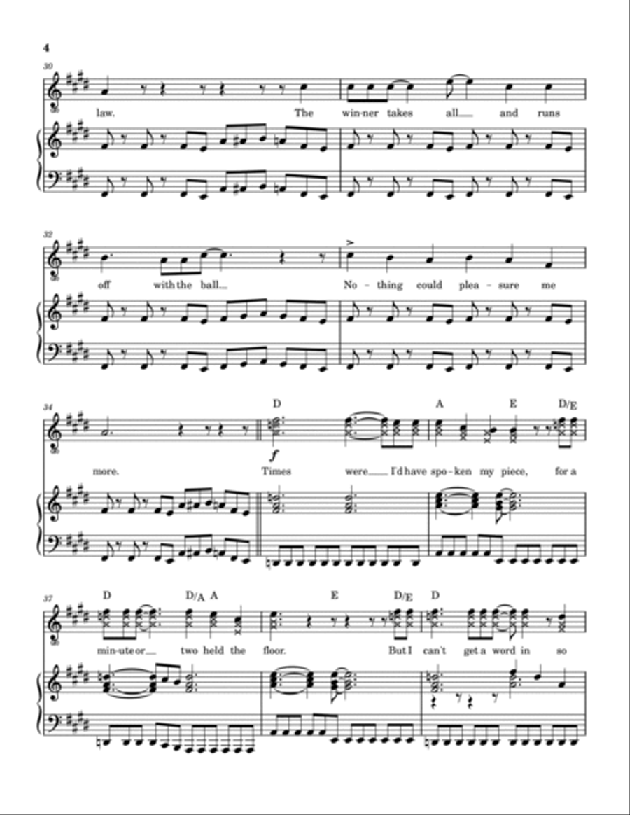 Portable Door Piano, Vocal, Guitar scores gallery preview page 5