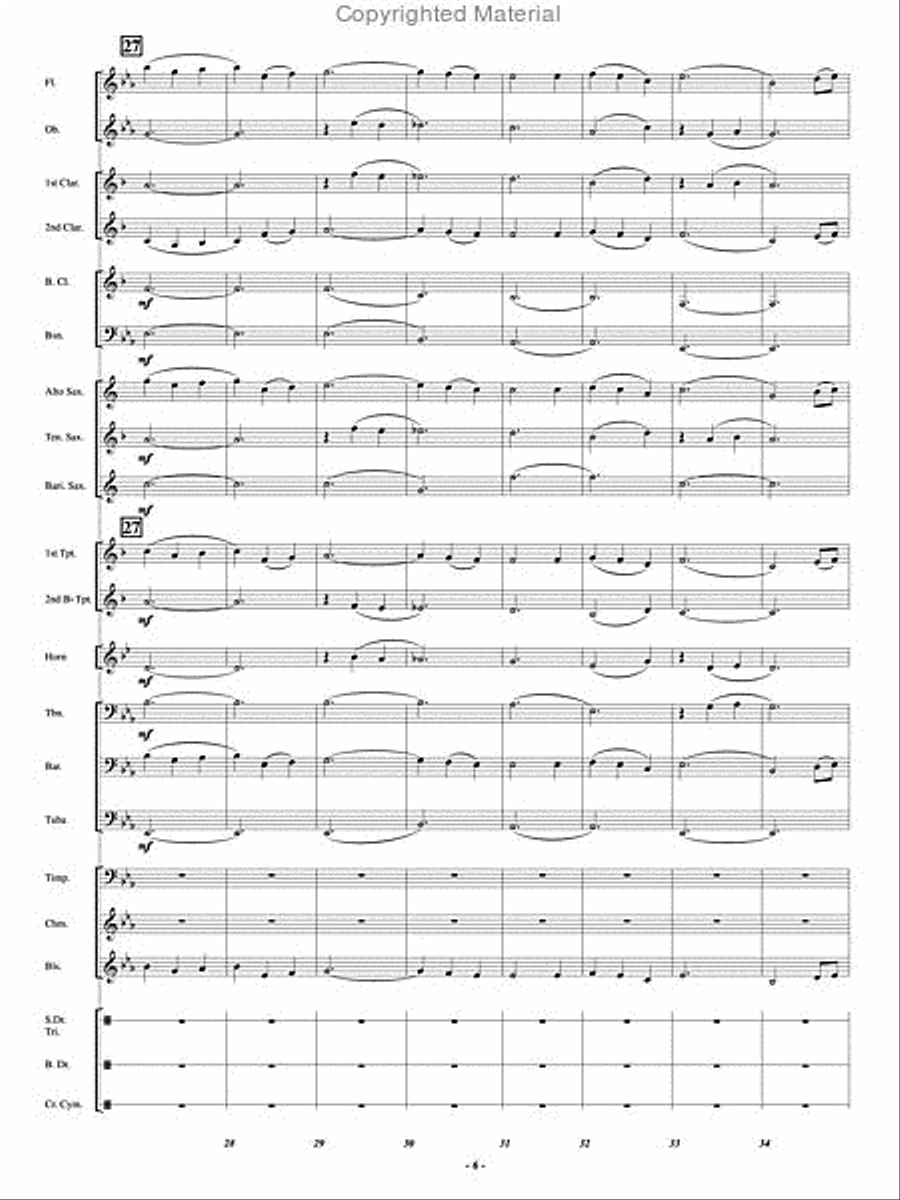 In The Garden Concert Band scores gallery preview page 5
