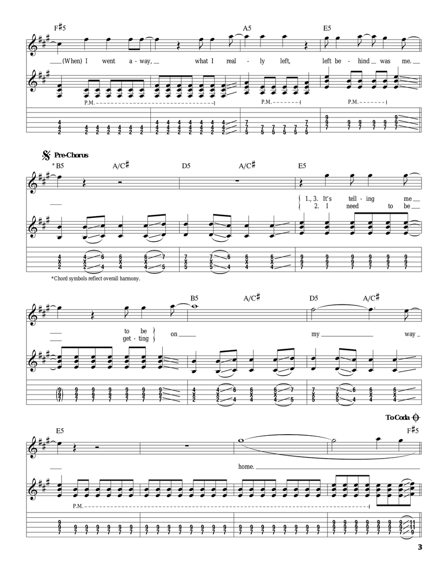 Million Miles Away Acoustic Guitar scores gallery preview page 3