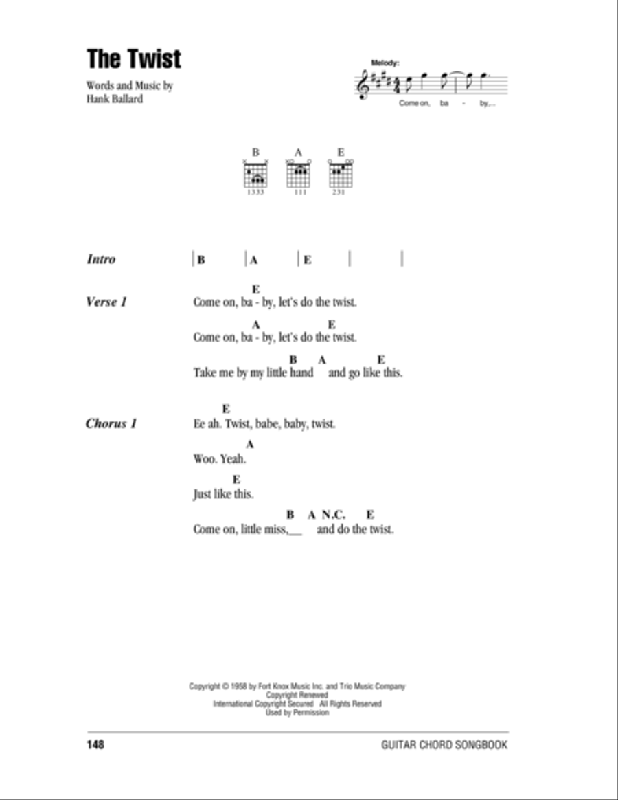 The Twist The Twist Acoustic Guitar scores gallery preview page 1