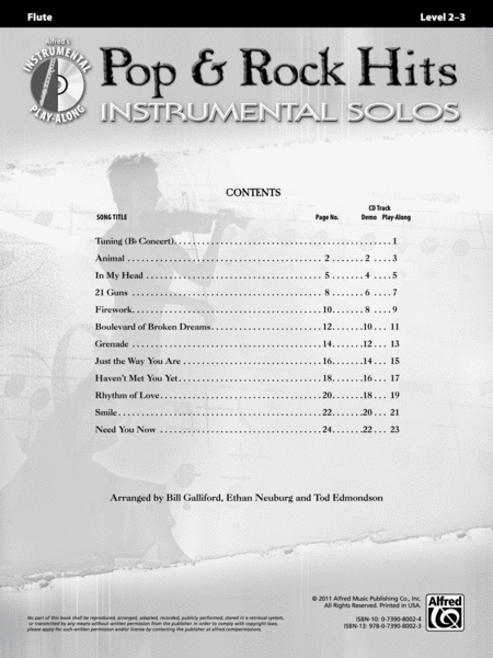 Pop & Rock Hits Instrumental Solos image number null