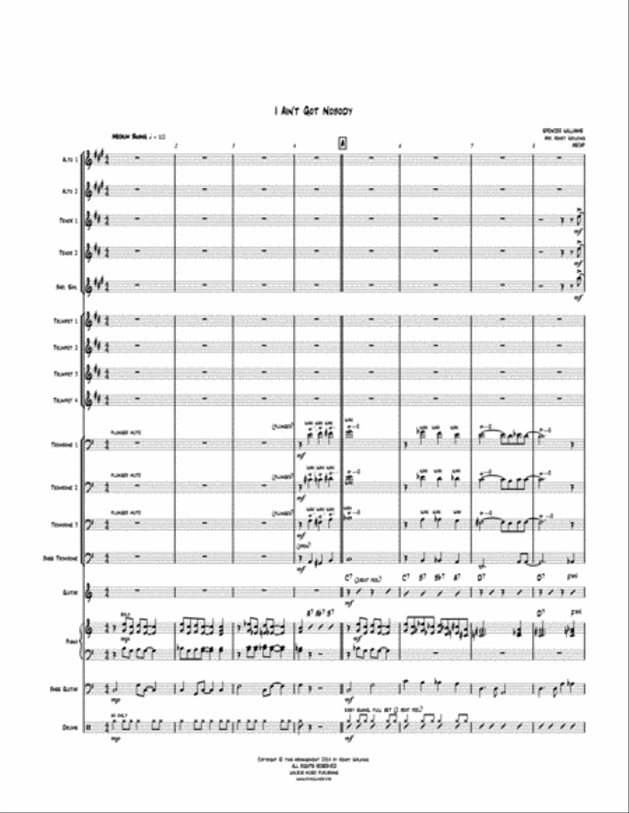 I Ain't Got Nobody Big Band scores gallery preview page 2