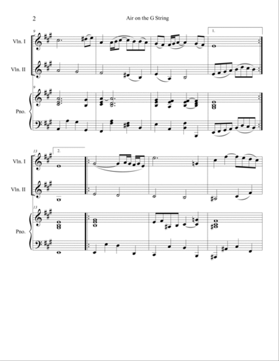 20 Classical Themes for 2 Violins with Piano Accompaniment String Duet scores gallery preview page 5