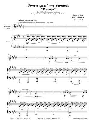 Beethoven: Adagio from the Moonlight Sonata for Baritone Horn & Piano