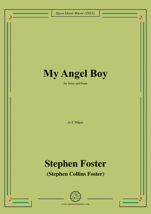 Book cover for S. Foster-My Angel Boy,in E Major