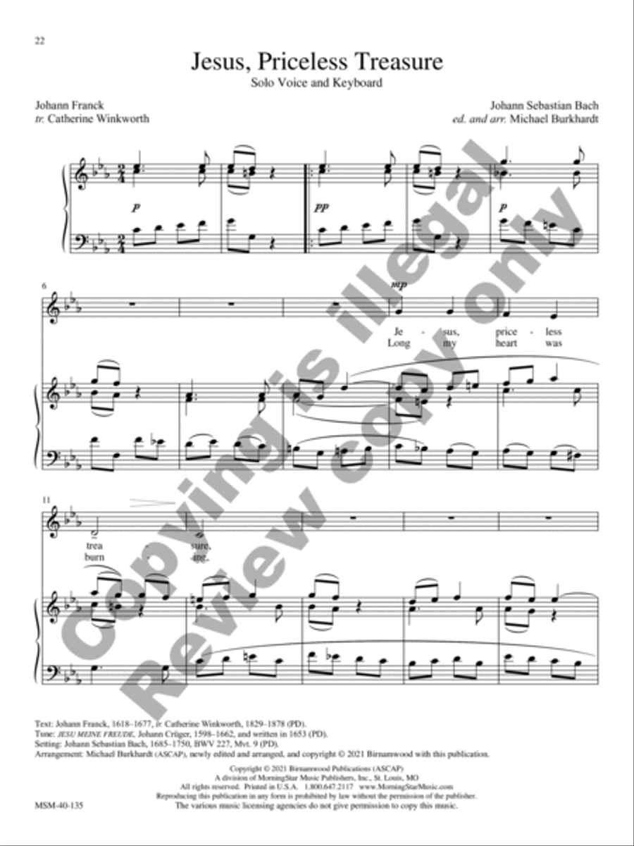 Classical Solos for the Church Year High Voice scores gallery preview page 13