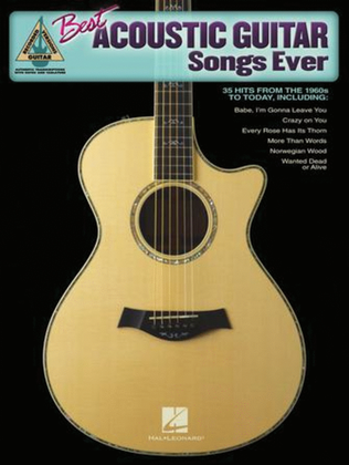 Book cover for Best Acoustic Guitar Songs Ever