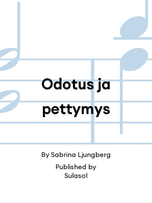 Book cover for Odotus ja pettymys