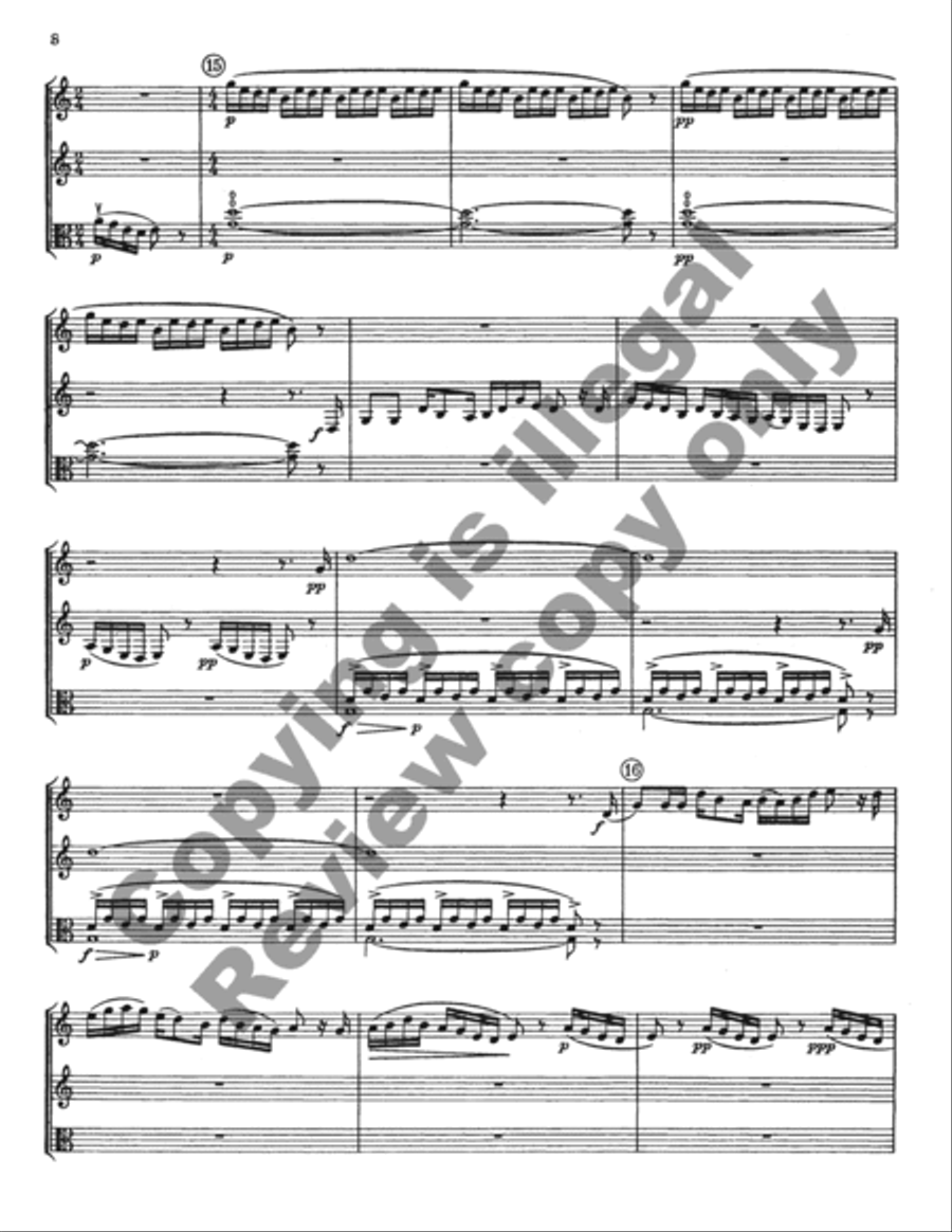 Suite for Oboe, Clarinet, and Viola Clarinet scores gallery preview page 7