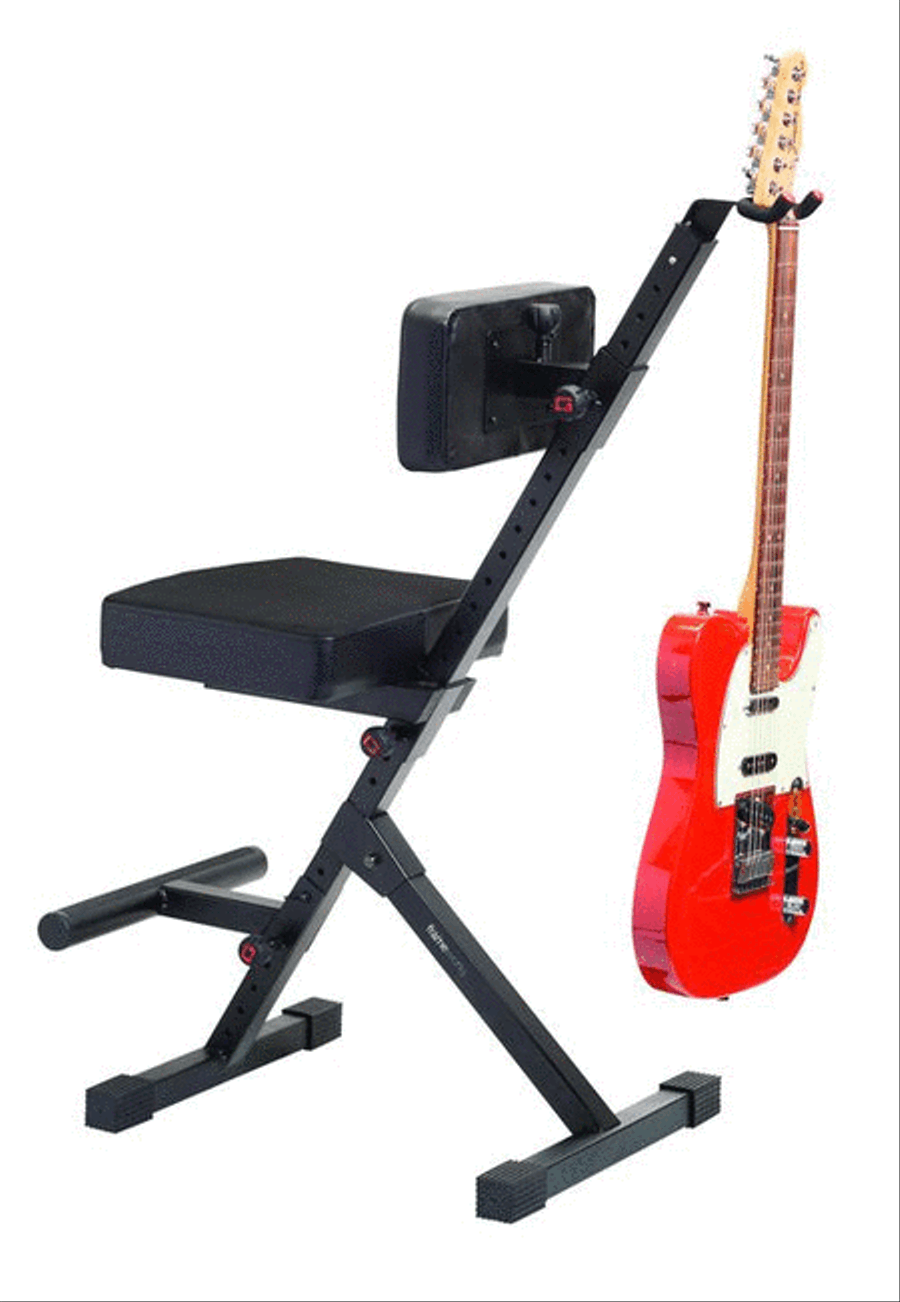 Deluxe Guitar Seat with Adjustable Back Rest and Guitar Hanger Musical Instruments scores gallery preview page 3