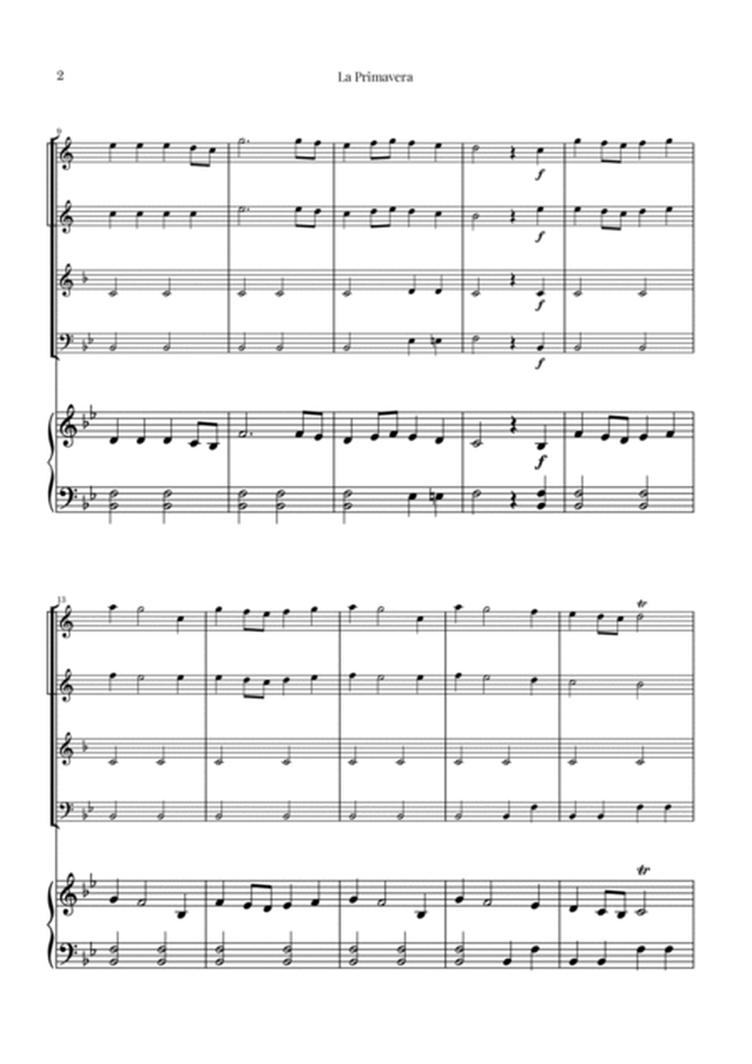 La Primavera (The Spring) by Vivaldi - Brass Quartet with Piano image number null