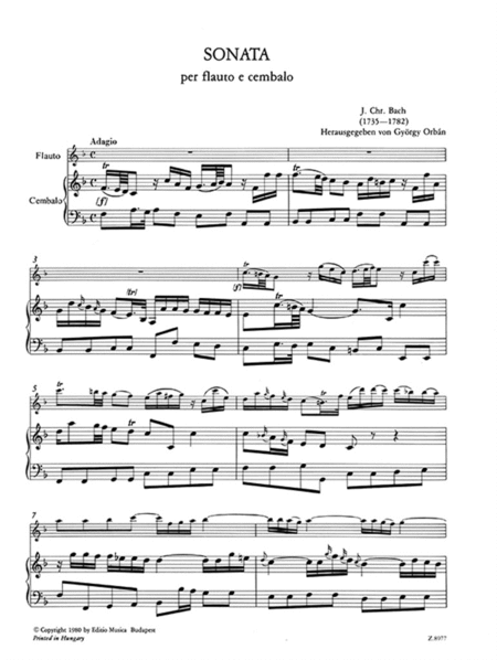 Sonata per flauto e cZalo (pianoforte)