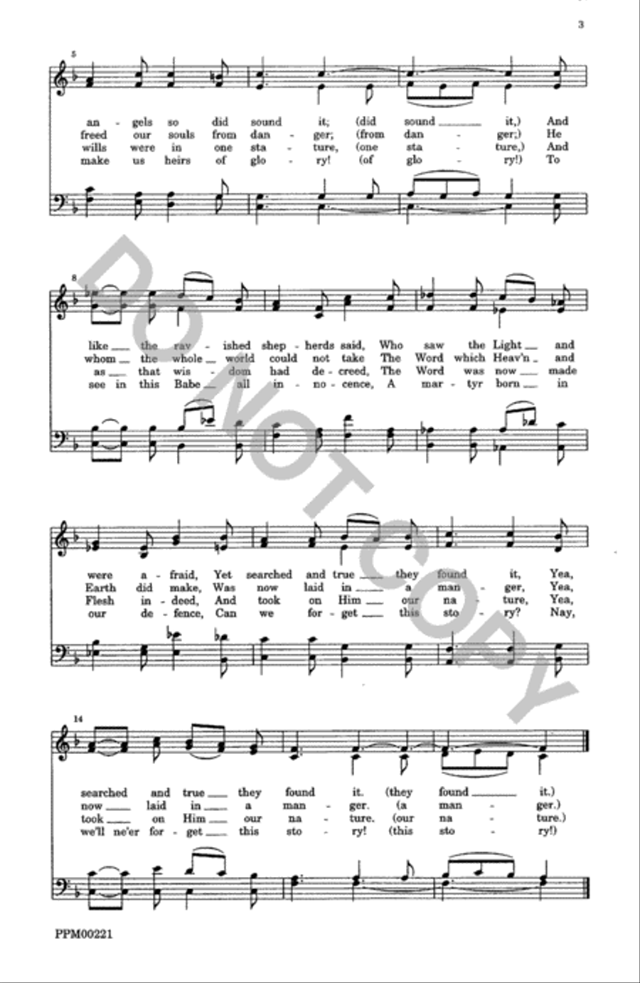 A Celebration of Carols 4-Part scores gallery preview page 4