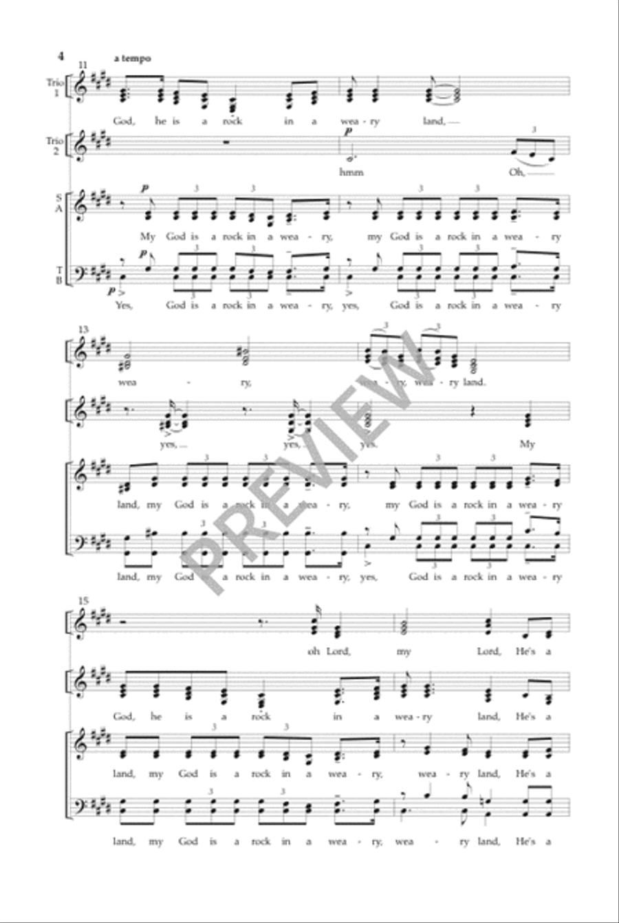 My God Is a Rock Divisi scores gallery preview page 5