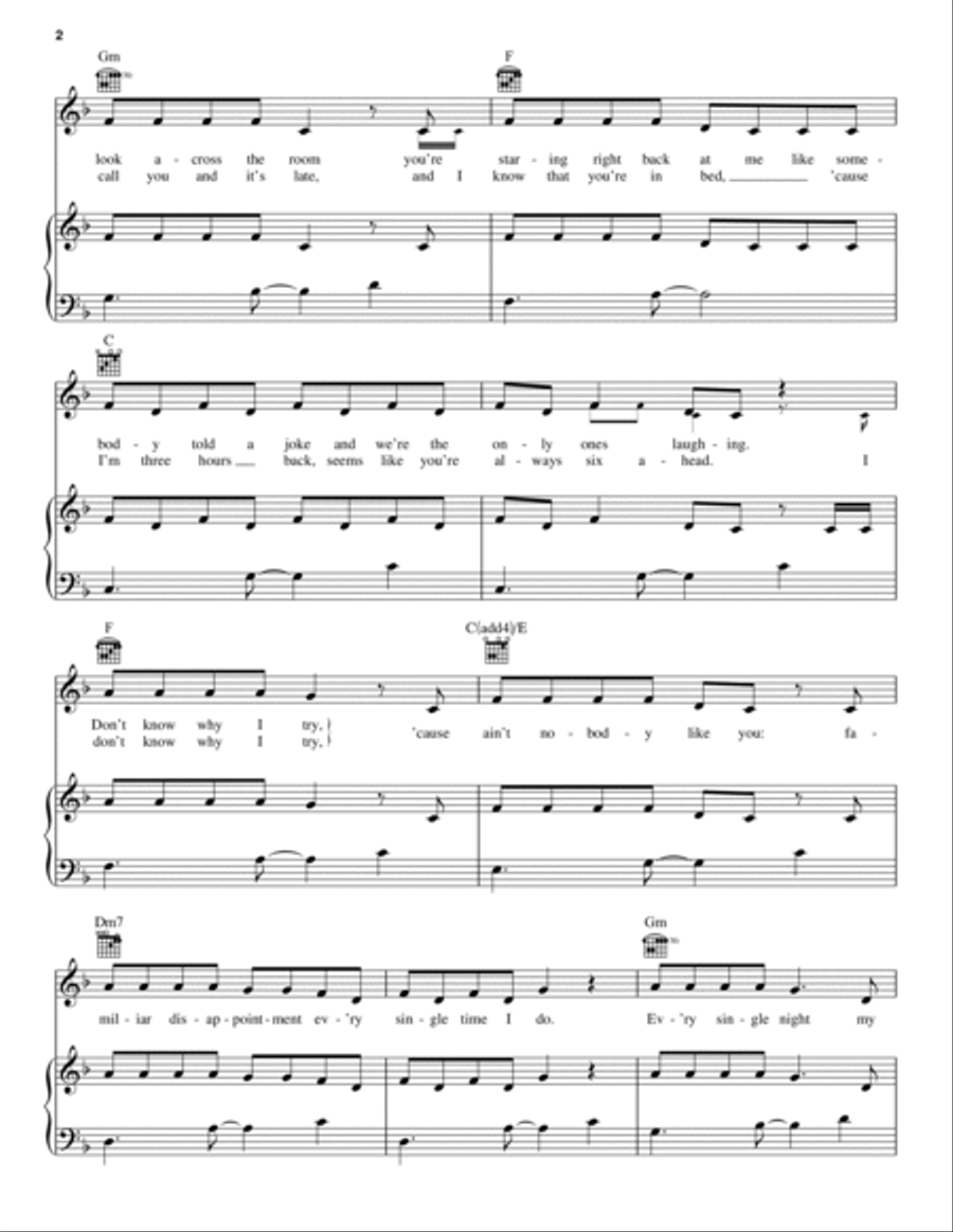 When You're Ready Piano, Vocal, Guitar scores gallery preview page 2