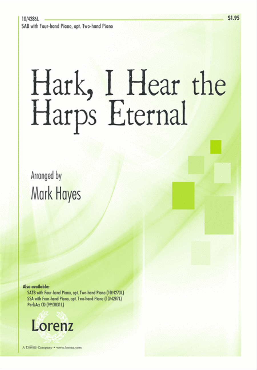 Hark, I Hear the Harps Eternal 3-Part scores gallery preview page 1