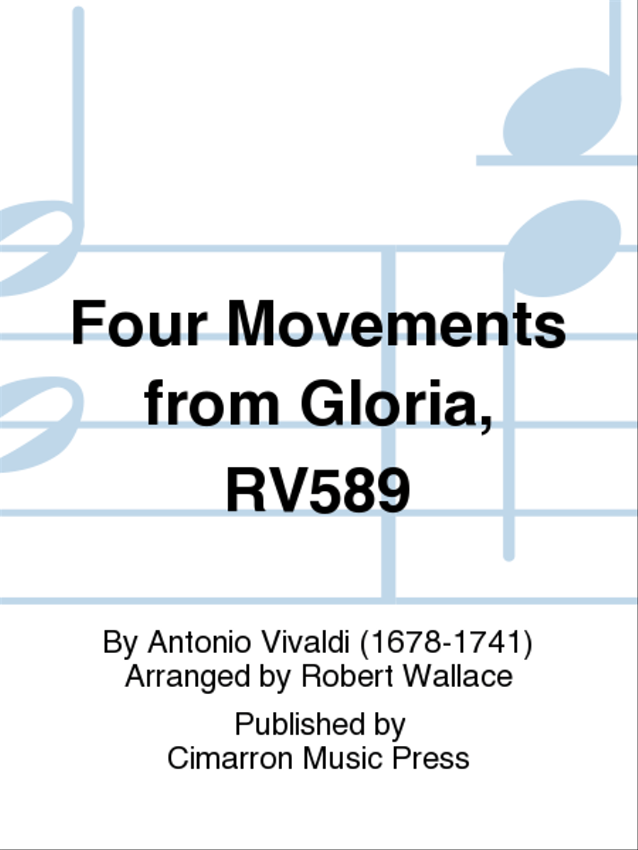 Four Movements from Gloria, RV589 Organ scores gallery preview page 1