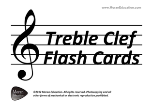 Book cover for Treble Clef Flash Cards