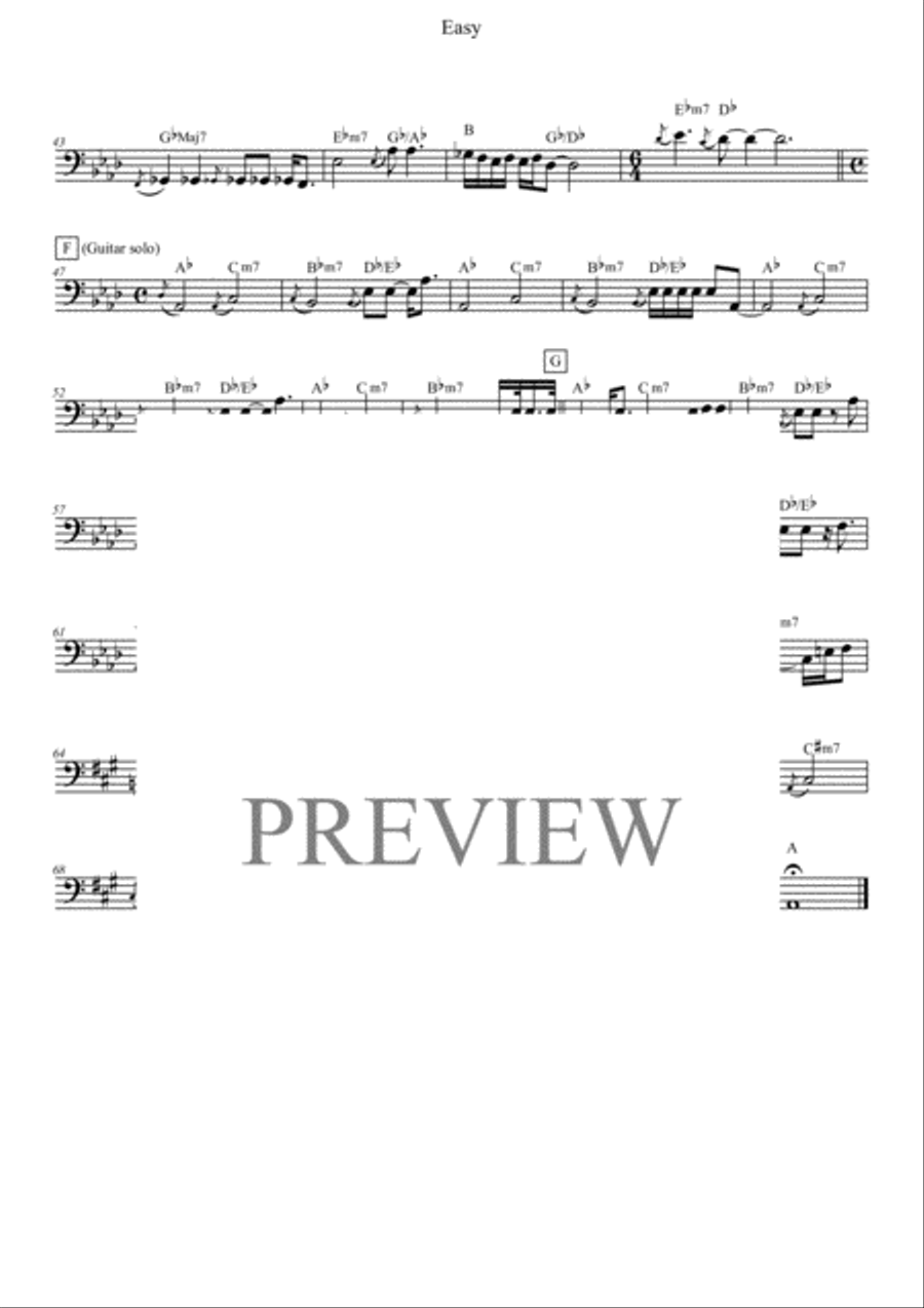 Easy Bass Guitar scores gallery preview page 2