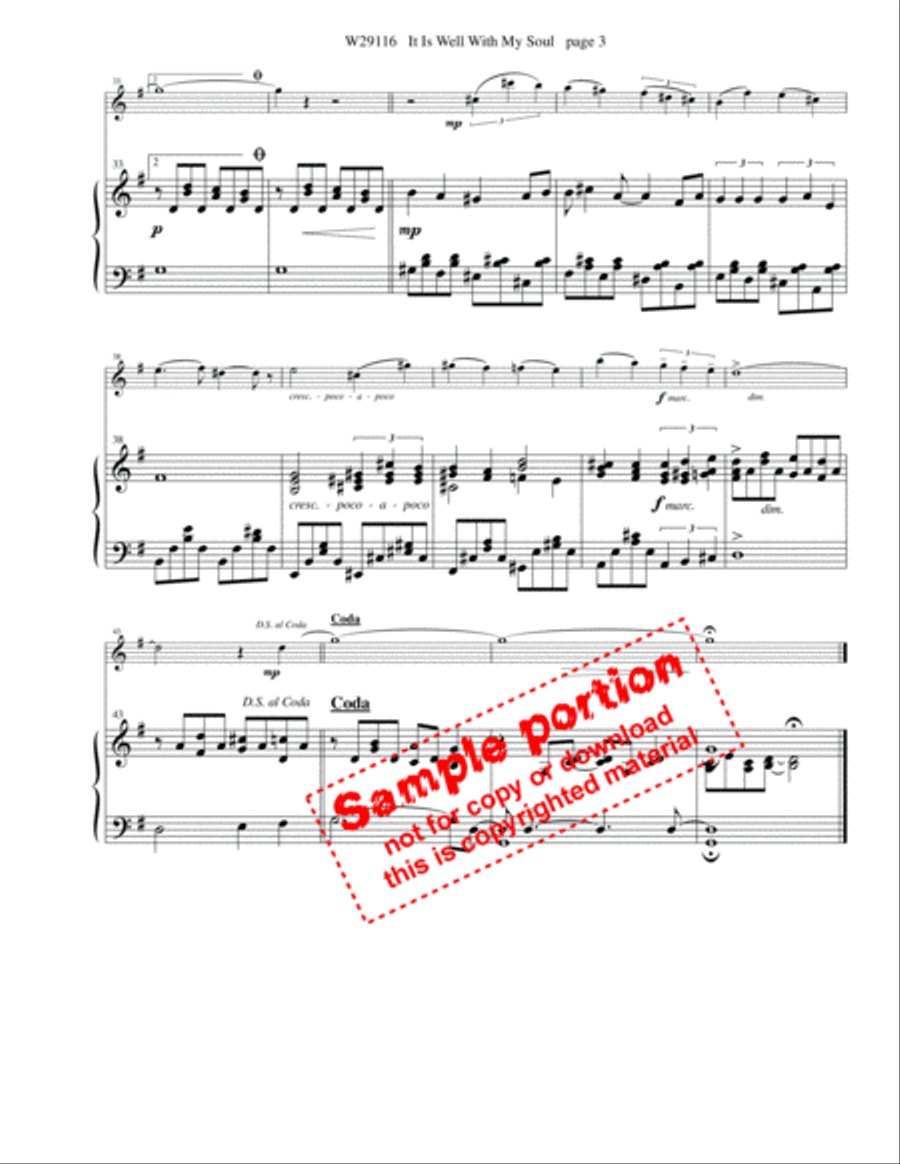 It Is Well With My Soul Piano Accompaniment scores gallery preview page 4