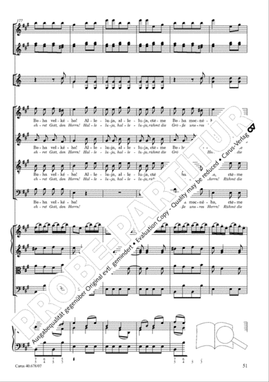 Missa pastoralis bohemica 4-Part scores gallery preview page 64