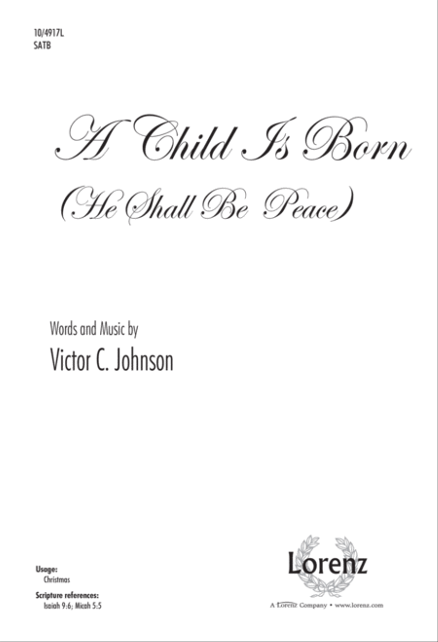 A Child Is Born 4-Part scores gallery preview page 1