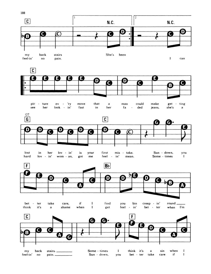 Sundown Sundown Electronic Keyboard scores gallery preview page 2