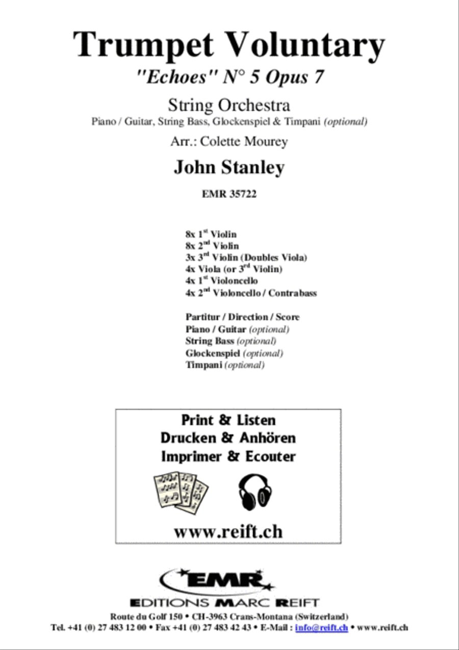 Trumpet Voluntary Trumpet Voluntary String Orchestra scores gallery preview page 2