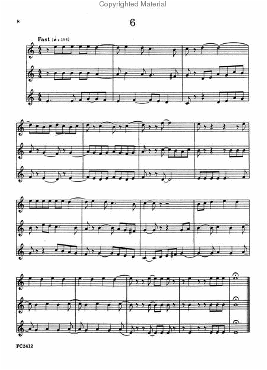Twelve Concert Pieces Twelve Concert Pieces Trumpet Trio scores gallery preview page 3