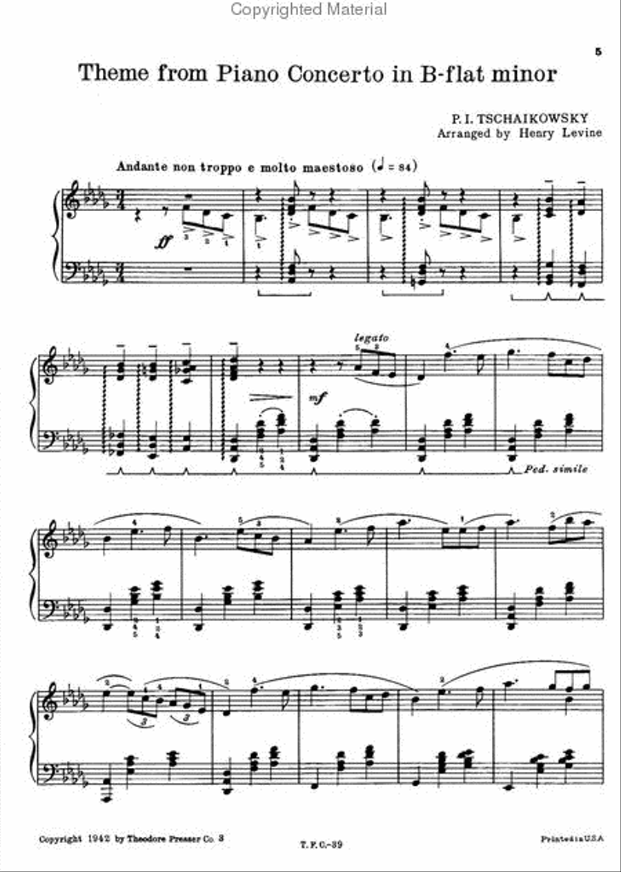 Themes From The Great Piano Concertos Chamber Music scores gallery preview page 2