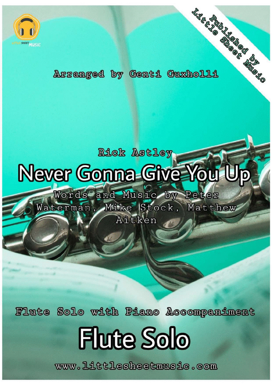 Never Gonna Give You Up Flute Solo scores gallery preview page 1