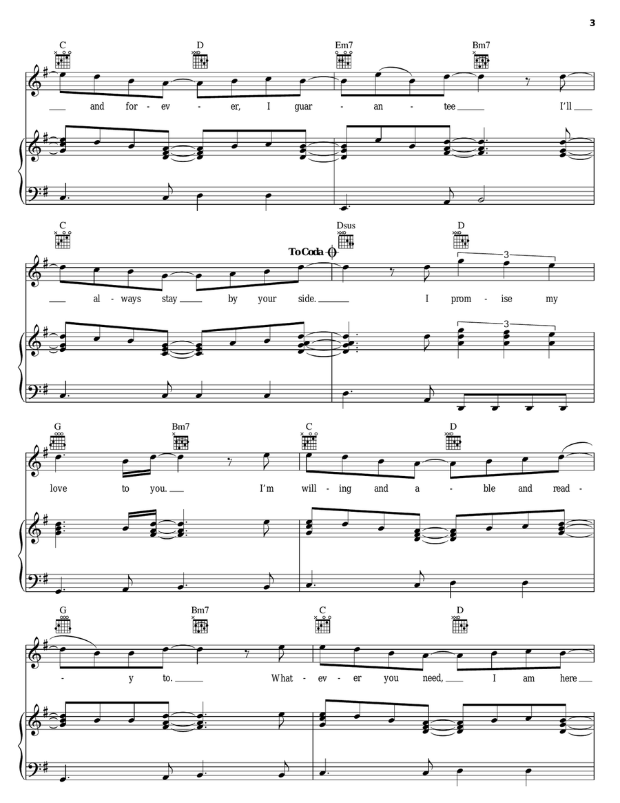 From Here To Eternity Piano, Vocal, Guitar scores gallery preview page 3
