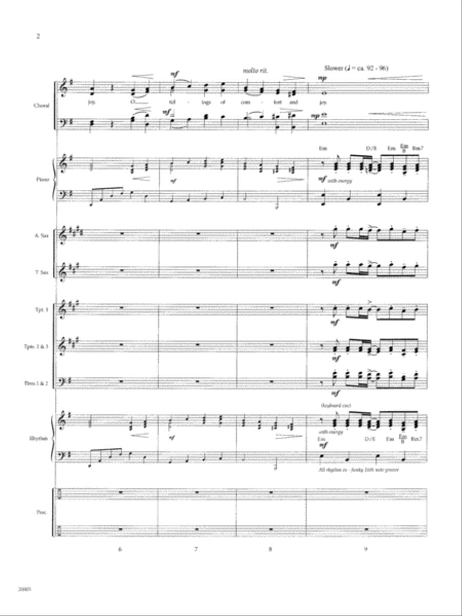 Glad Tidings of Joy Choir scores gallery preview page 5