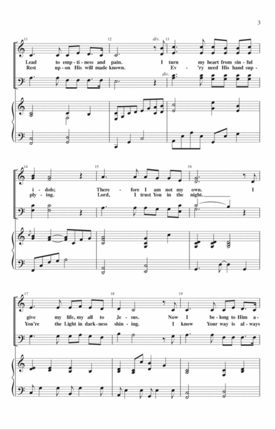 I Am Not My Own 4-Part scores gallery preview page 2