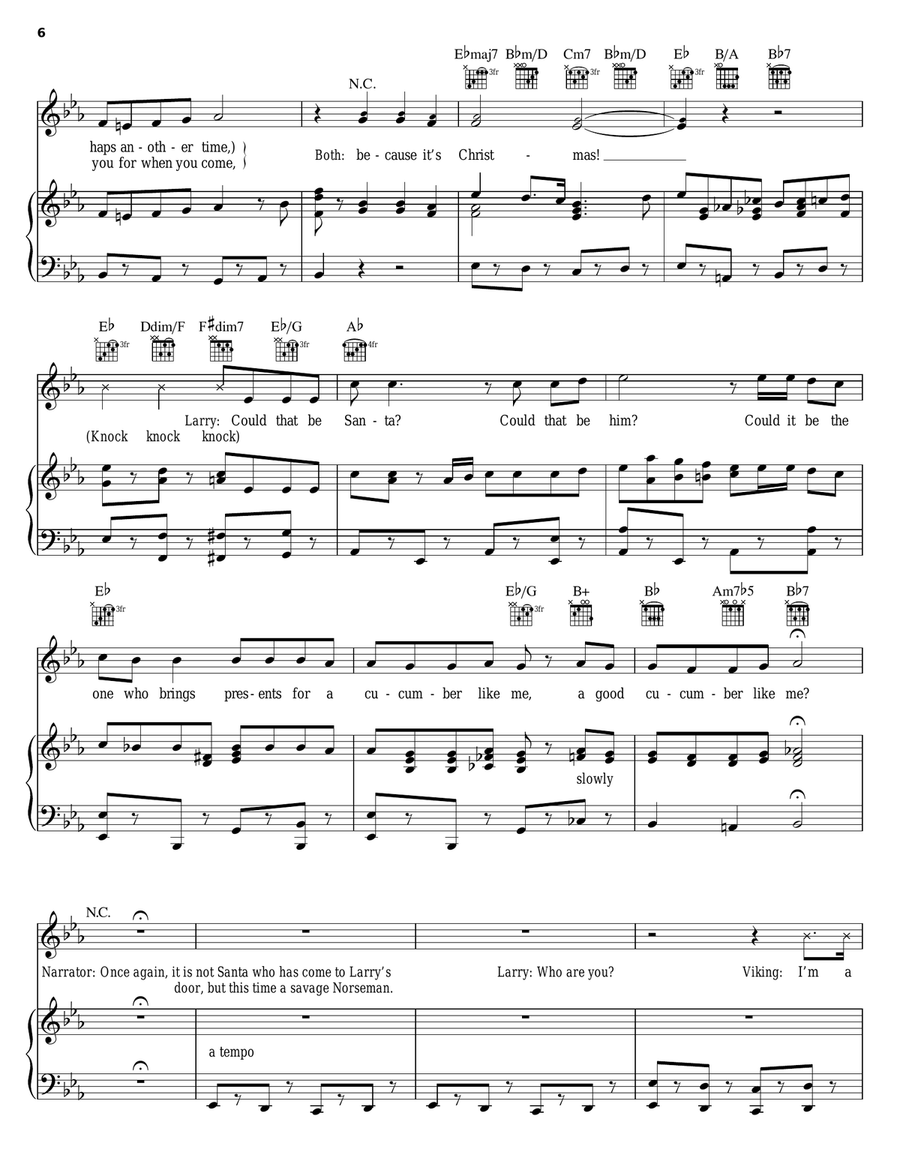 Oh, Santa! Piano, Vocal, Guitar scores gallery preview page 6