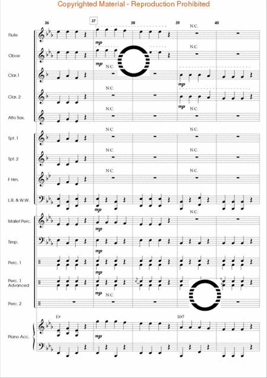 Popcorn Prelude Concert Band scores gallery preview page 9