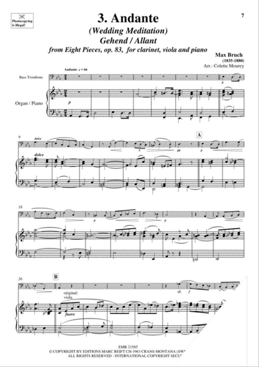 20 Greatest Wedding Solos Trombone scores gallery preview page 5
