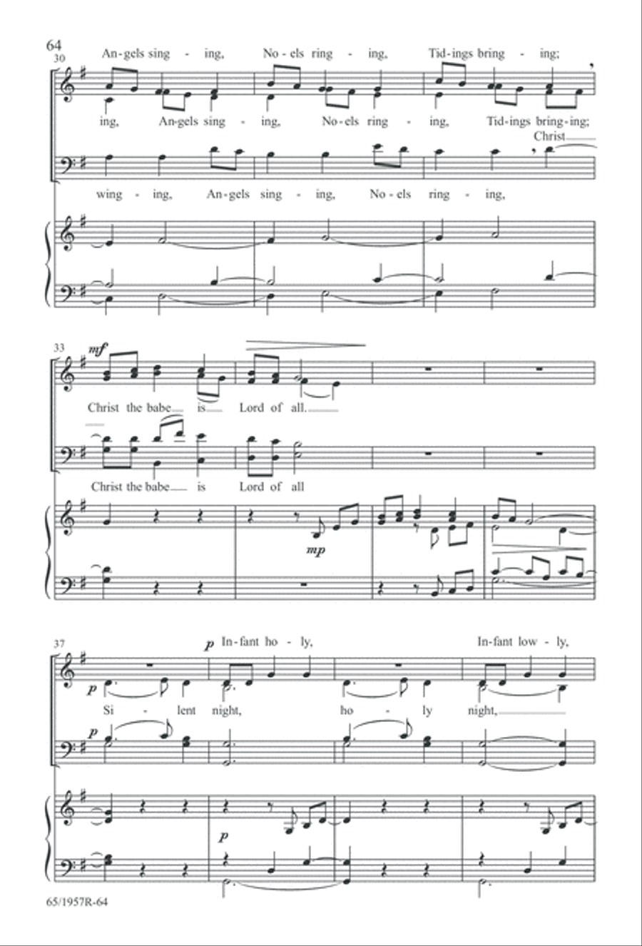 Festival of Lessons and Carols 4-Part scores gallery preview page 65