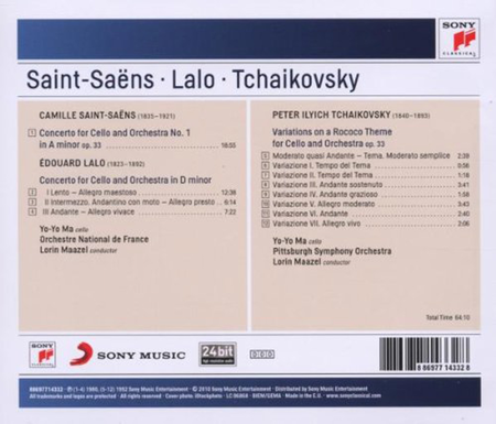 Saint-Saens: Cello Concerto No. 1 in A Minor, Op. 33 - Lalo: Cello Concerto in D Minor